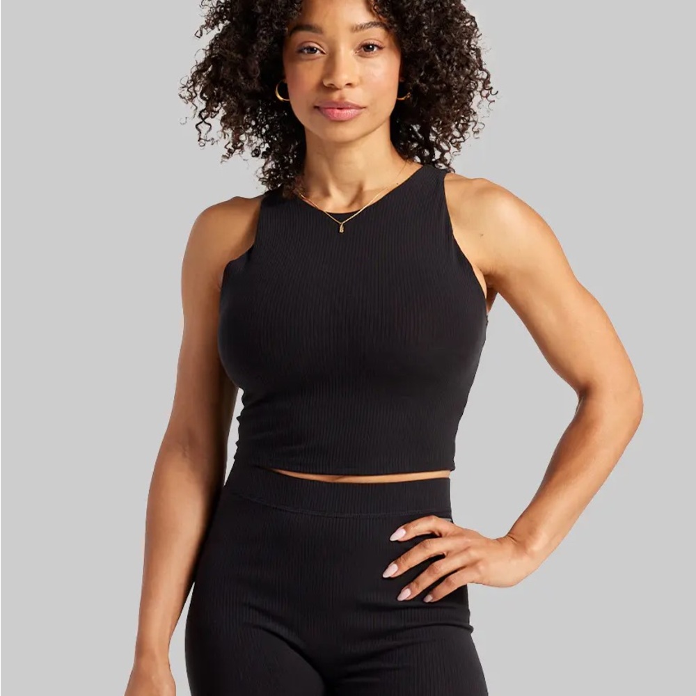 ⭐️ BYLT Basics Rib High-Neck Longline Bra